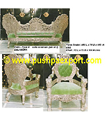 Silver Type 4 Sofa Victorian (Set of 3pc) (Set of One pc 3 Seater & Two Single Chairs)